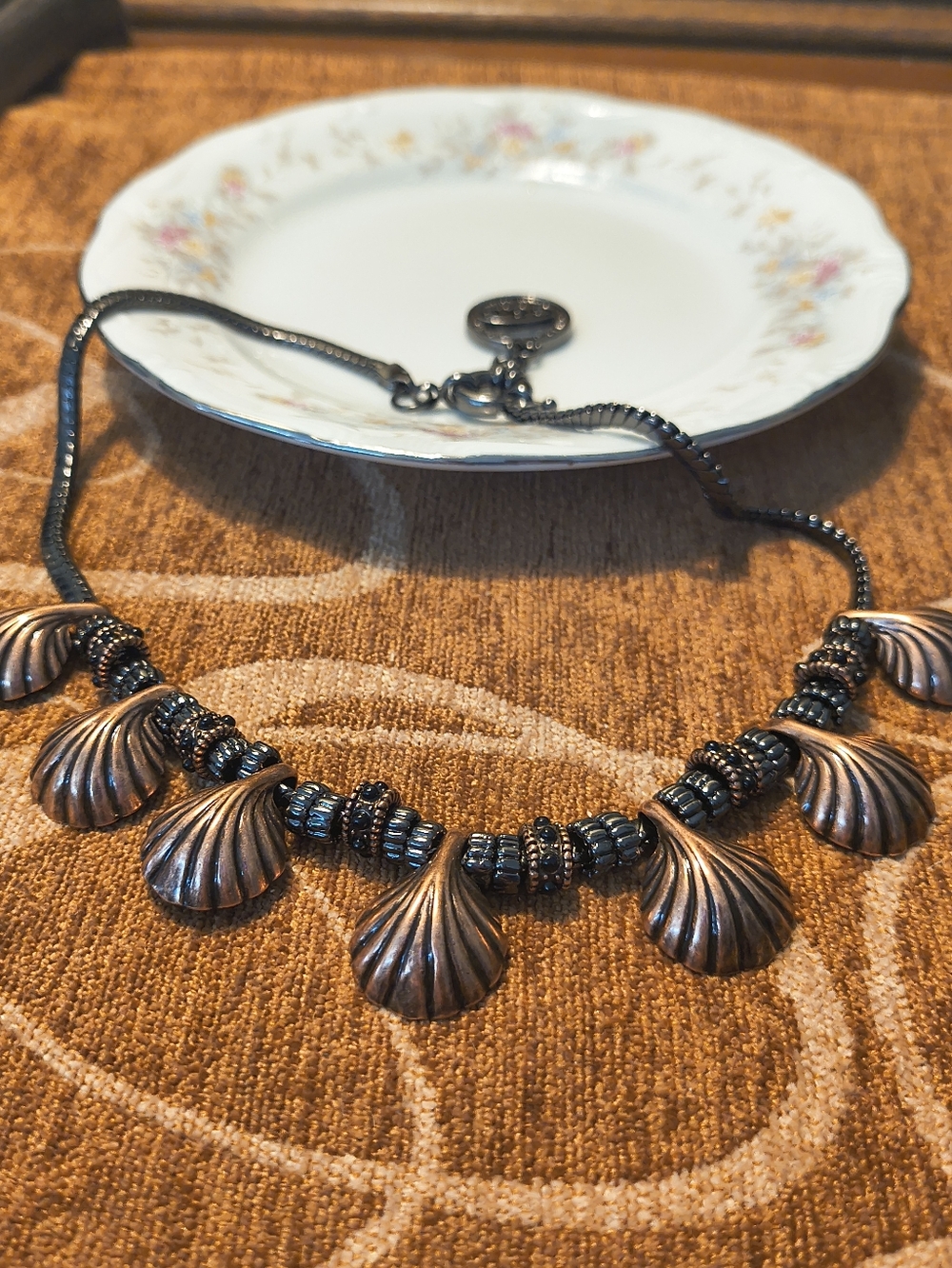 Giles and Brother Bohemian Shells Collar Necklace Stock Out